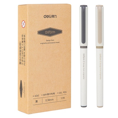 得力DL-A262签字笔 0.38mm 黑色