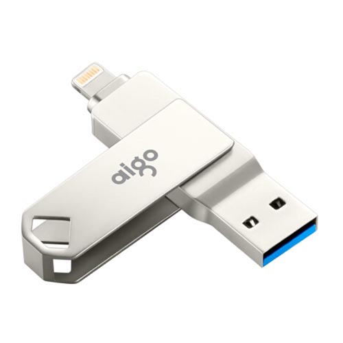 爱国者U375手机U盘 64GB Lightning USB3.0精耀版 银色