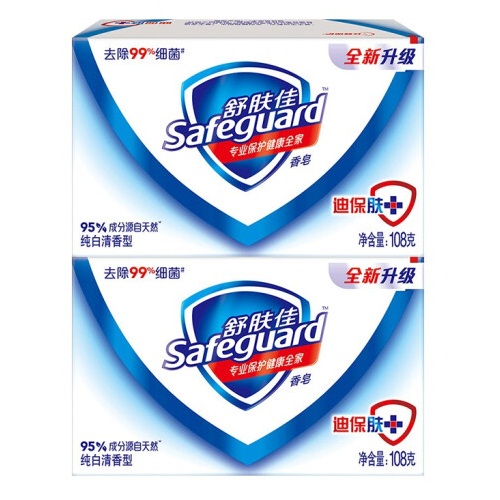舒肤佳纯白清香香皂108g/块 2块/包