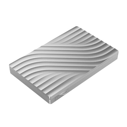联想F308 Pro 1TB 移动硬盘 USB3.0 2.5英寸 皓月银
