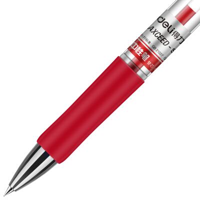 得力S01中性笔 红色 0.5mm 单支