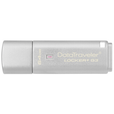 金士顿 DTLPG3 64G U盘 USB3.0 256位AES硬件金属加密