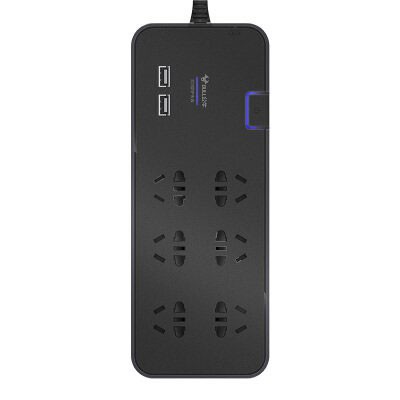 公牛GN-H306U 6插位2USB口插排3米