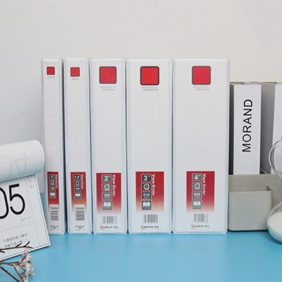 齐心A0216易展示美式三面插袋文件夹A42英寸3孔D型夹白