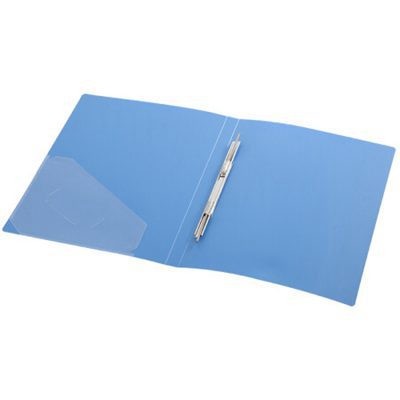 齐心AR600A商务文件夹A4单弹簧夹蓝色