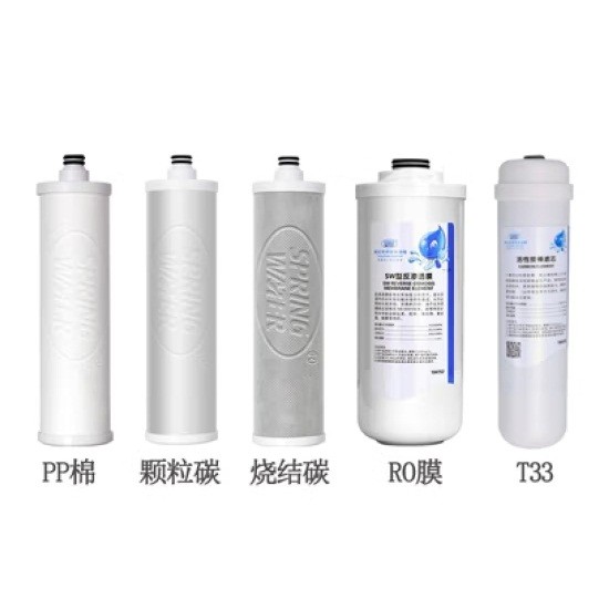 世纪丰源净水器滤芯套装（PP棉+颗粒碳+烧结炭+RO棉+T33）